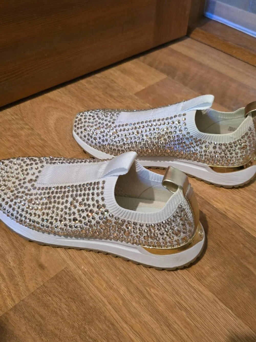 MICHAEL Michael Kors Bodie Rhinestone Slip On Trainers